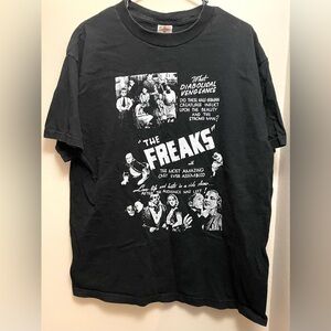 VINTAGE FREAKS MOVIE TEE- 90s Y2K Vintage tee XL 100 Cotton